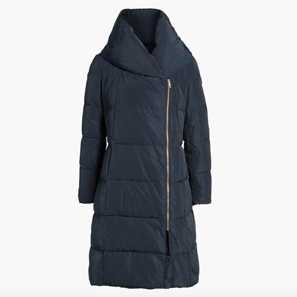 Navy Blue Down & Feather Coat Cole Haan - Picture 3 of 6